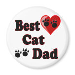 Best Cat Dad Merchandise for Father's Fridge Magnet
