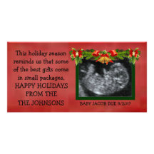 Best Christmas Gifts Ultrasound Photo Picture Card