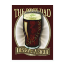 Best Dad Deserves A Stout Postcard