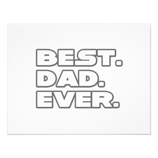 Best Dad Ever Announcement