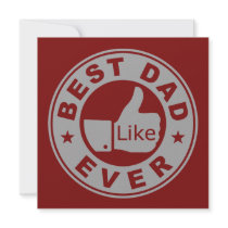 Best Dad Ever - Grey Custom Invite