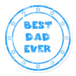 Best Dad Ever Grunge Stamp Sticker