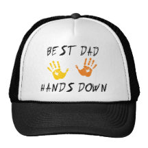 Best Dad Hands Down Cap Trucker Hats