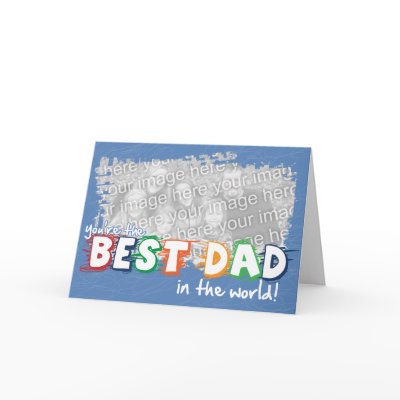 Best Dad in the World Customizeable Card by 2020fathersday