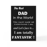 Best Dad in the World Funny Father Card