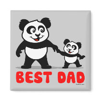 Best Dad Panda Magnets