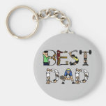 Best Dad Sports Fun Text Key Chains