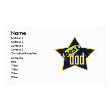 Best Dad Star 2 - Business Business Card