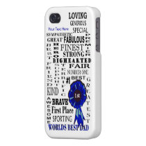 Best Dad Word Collage Case Savvy iPhone 4 Case iphone cases
