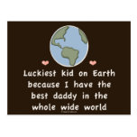 Best Daddy In The World Kid Postcards