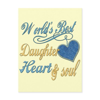 Best Daughter Gifts Postcards by DesignsOutOfMind