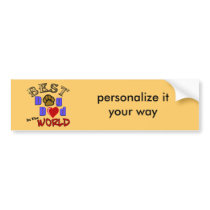 Best Dog Dad in the World Gifts - Father's Day Bumper Sticker