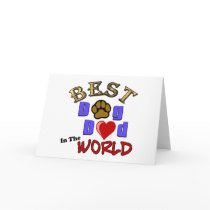 Best Dog Dad in the World Gifts - Father's Day Cards