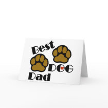 Best Dog Dad Merchandise Card