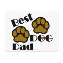 Best Dog Dad Merchandise Postcards