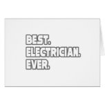 Best Electrician Ever cards