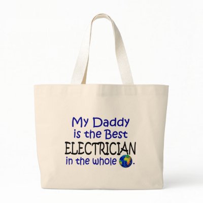 Best Electrician In The World (Daddy) Bags by professiongifts