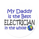Best Electrician In The World (Daddy) stickers