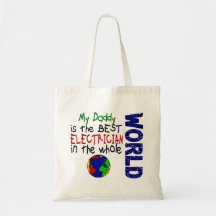 Best Electrician In World 2 (Daddy) Canvas Bag