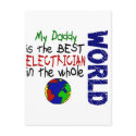 Best Electrician In World 2 (Daddy) postcards