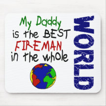 Best Fireman In World 2 (Daddy) Mouse Pad