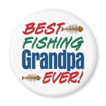 Best Fishing Grandpa Ever! Refrigerator Magnet