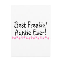Best Freakin Auntie Every Post Cards