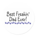 Best Freakin Dad Ever Stickers