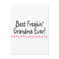 Best Freakin Grandma Ever Postcard