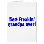 Best Freakin Grandpa Ever Blue cards