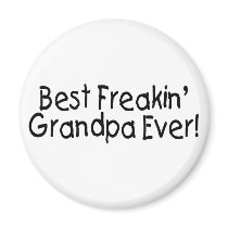 Best Freakin Grandpa Ever Refrigerator Magnets