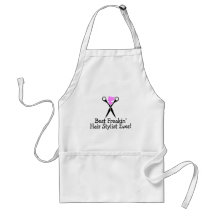 Best Freakin Hair Stylist Ever Pink Black Aprons