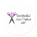 Best Freakin Hair Sytlist Ever stickers