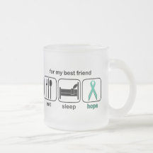 Best Friend Eat Sleep Hope - Ovarian Coffee Mugs