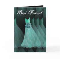 BEST FRIEND Maid of Honour  AQUA BLUE Gown