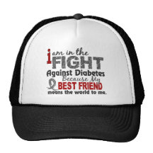 Best Friend Means World To Me Diabetes Mesh Hats