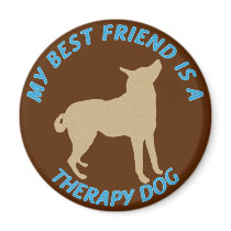 Best Friend Therapy Dog Fridge Magnet
