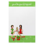 Best Friends and Cupcakes at Christmas! Stationery