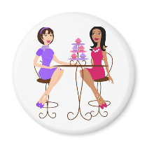 Best Friends and Cupcakes! Magnet