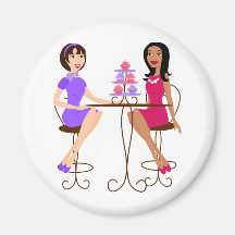 Best Friends and Cupcakes! Magnet