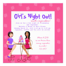 Best Friends and Cupcakes! Personalized Invitation