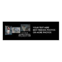 Best Friends,cars,pets,wedding Photos Bookmark Business Cards