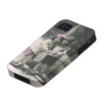 Best Friends, Children on Skis on Christmas Day Case-Mate iPhone 4 Cover