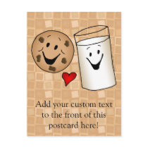 Best Friends, Cookies Love Milk Postcard
