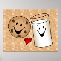 Best Friends, Cookies Love Milk Print