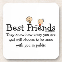Best Friends Drink Coasters