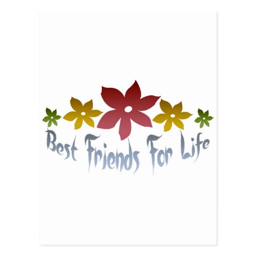 Best Friends For Life Postcard