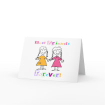 Best Friends Forever BFF Gifts Greeting Card