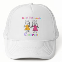 Best Friends Forever BFF Gifts Trucker Hats