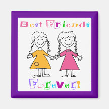 Best Friends Forever BFF Gifts Magnet